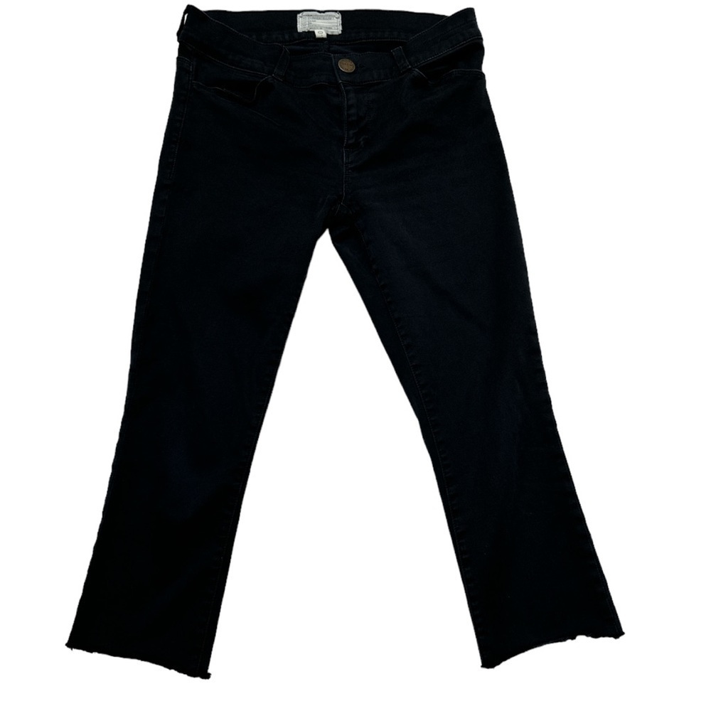 Current/Elliot “The Jean Legging” Cropped Stretchy Soft Fabric Raw Hem flaw